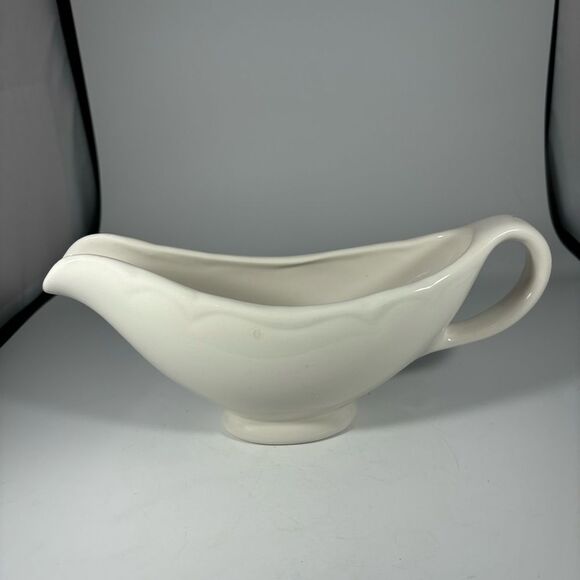 Vintage 1950's RLC USA Ironstone Gravy Boat Made in USA - Picture 4 of 6